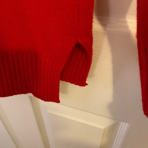 Bartolini red turtle neck sweater size S - Picture 4 of 5